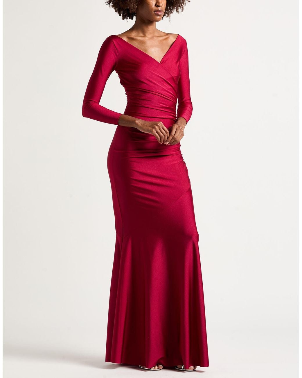 La Petite Robe Di Chiara Boni Red Maxi Dress Polyamide, Elastane