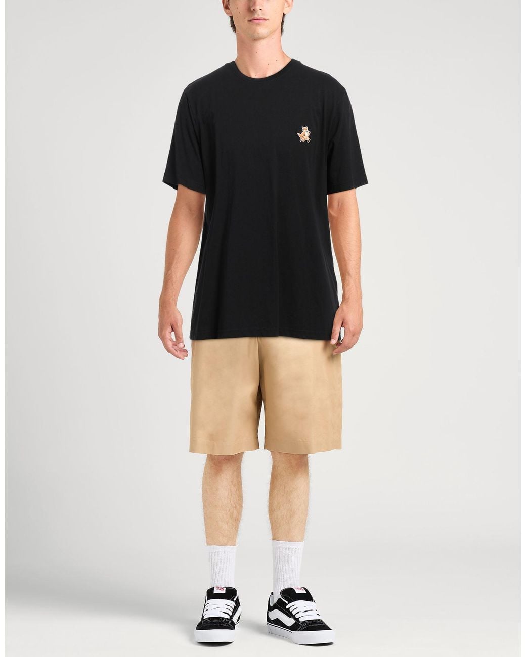 Maison Kitsuné Black T-shirt for men