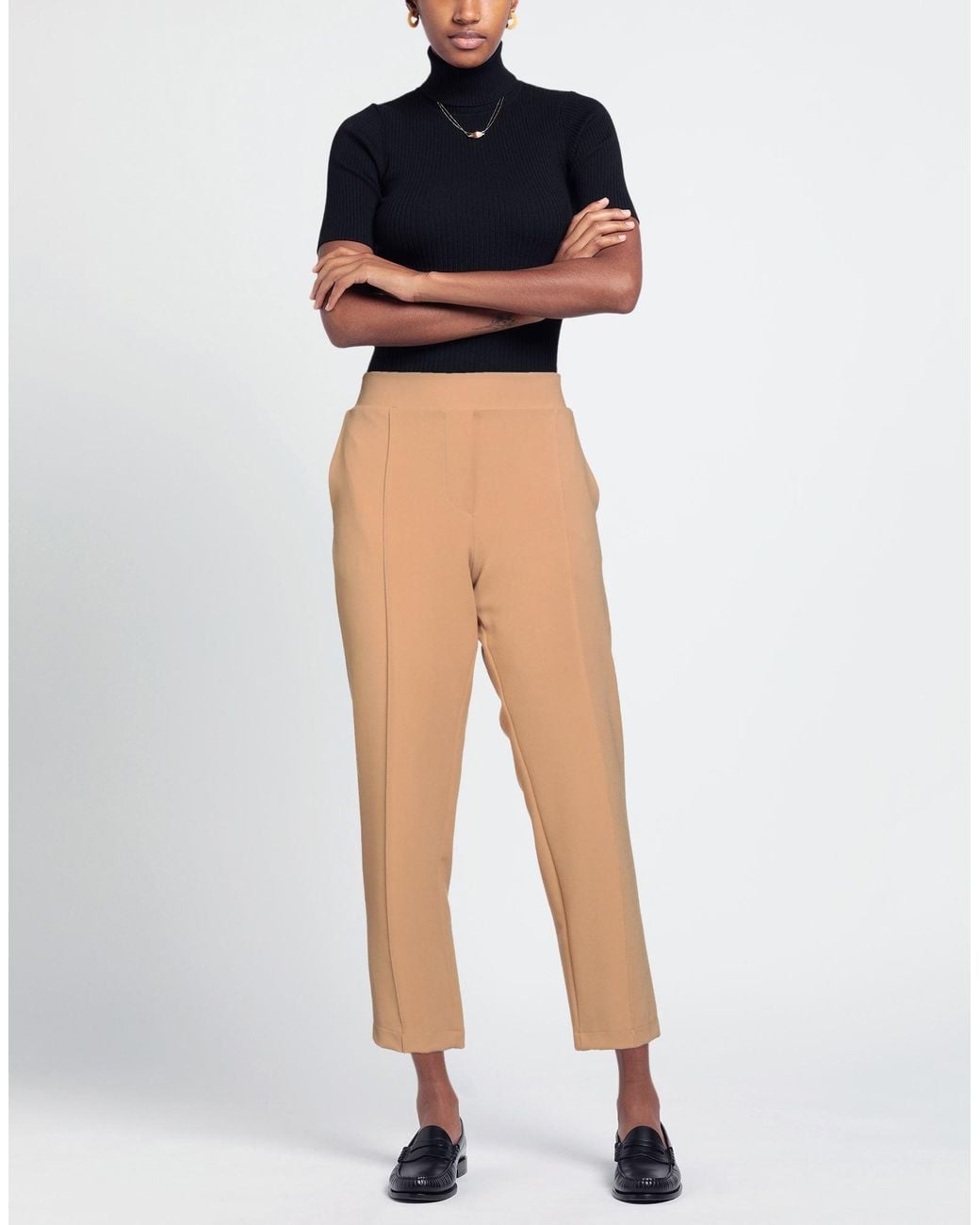 MÊME ROAD Natural Pants Polyester, Rayon, Elastane