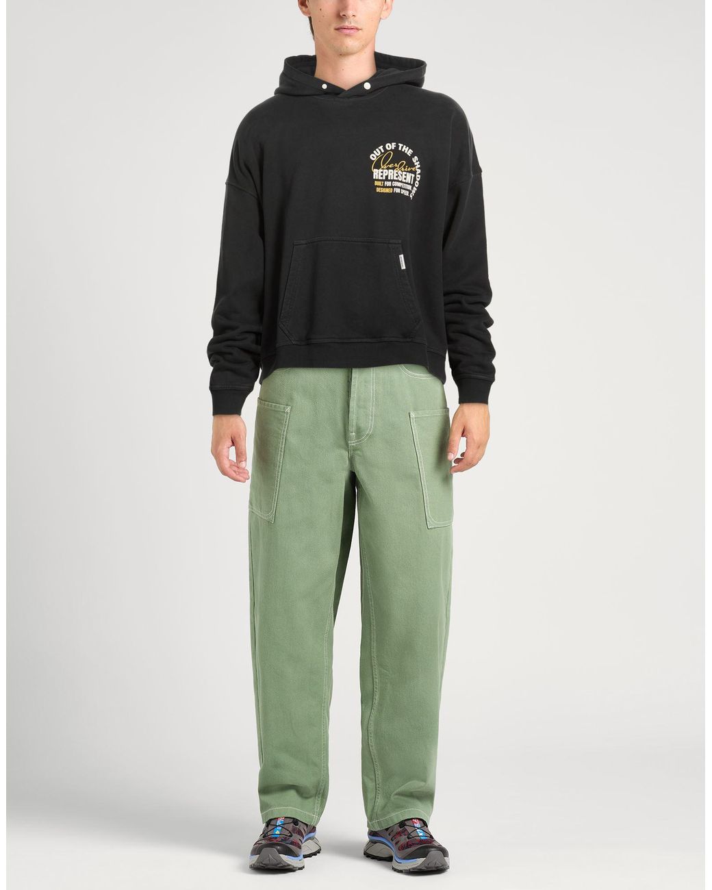 Represent Black Sweatshirt Cotton for men