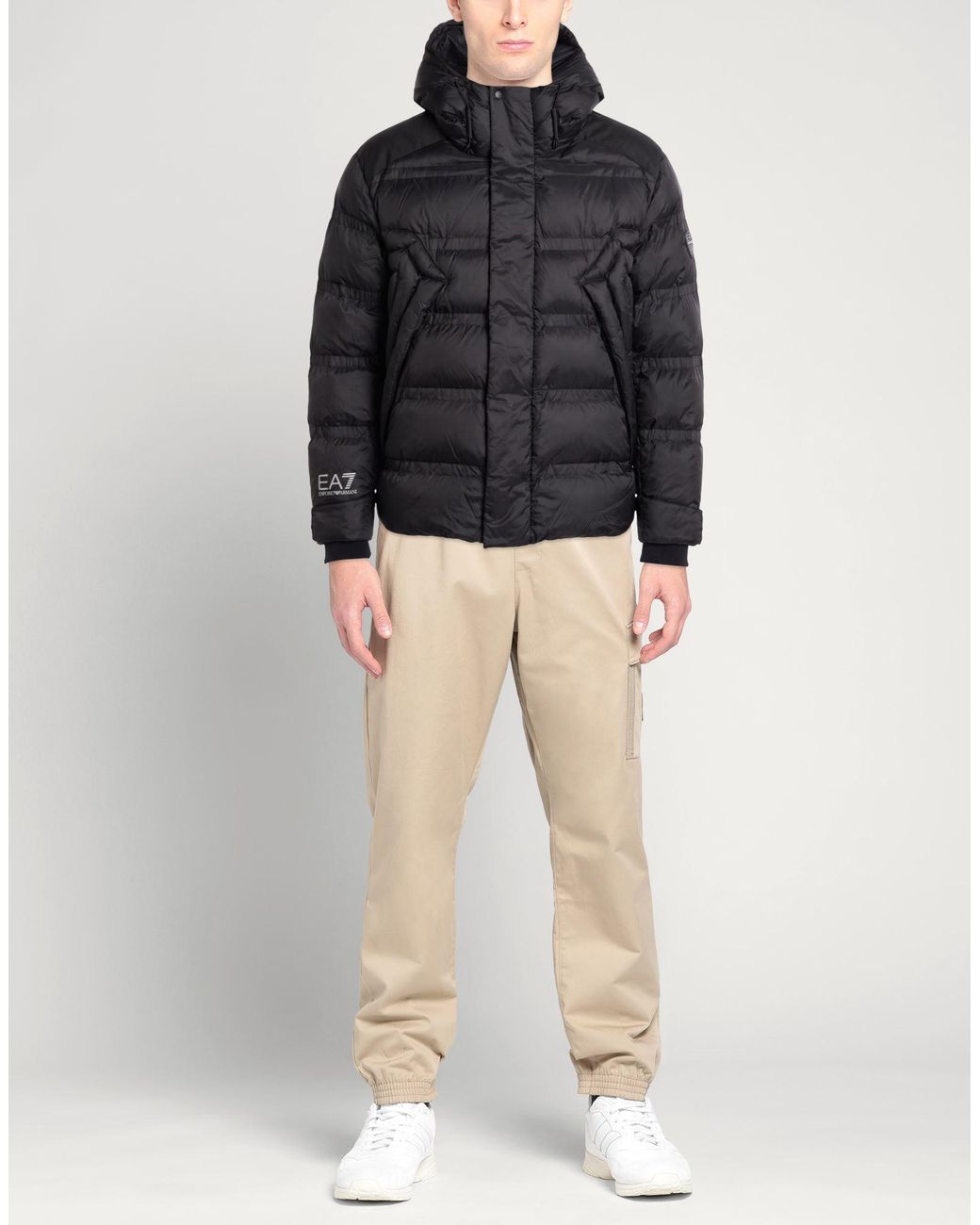 EA7 Black Puffer for men