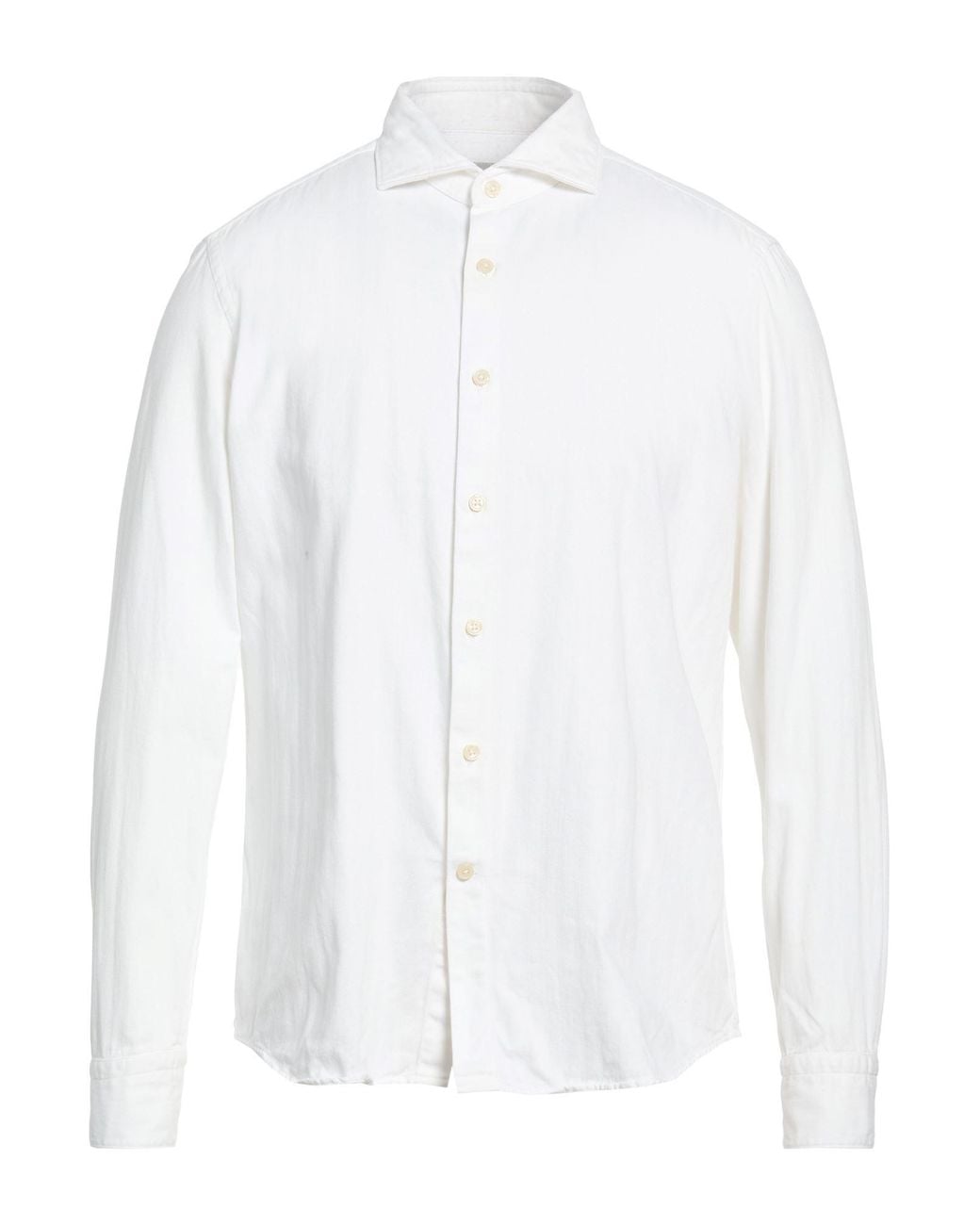 Ghirardelli White Shirt Cotton for men
