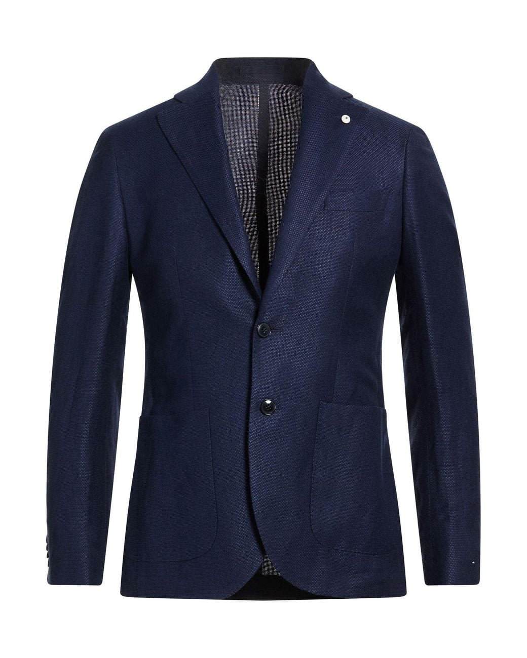 L.b.m. 1911 Blue Blazer Linen, Viscose for men