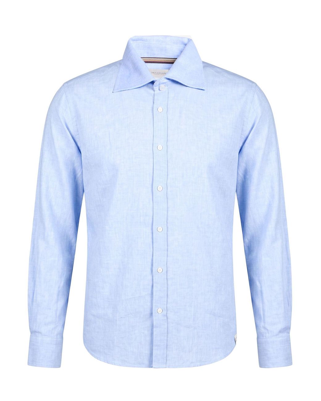 Paul & Shark Blue Light Shirt Cotton, Linen for men