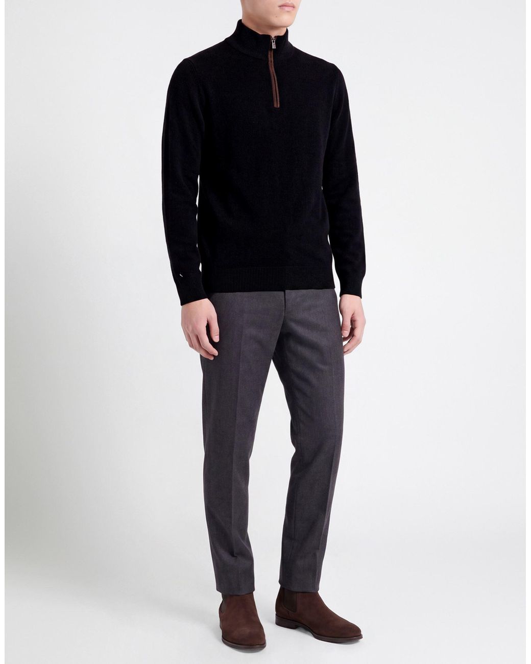 Fedeli Black Turtleneck for men