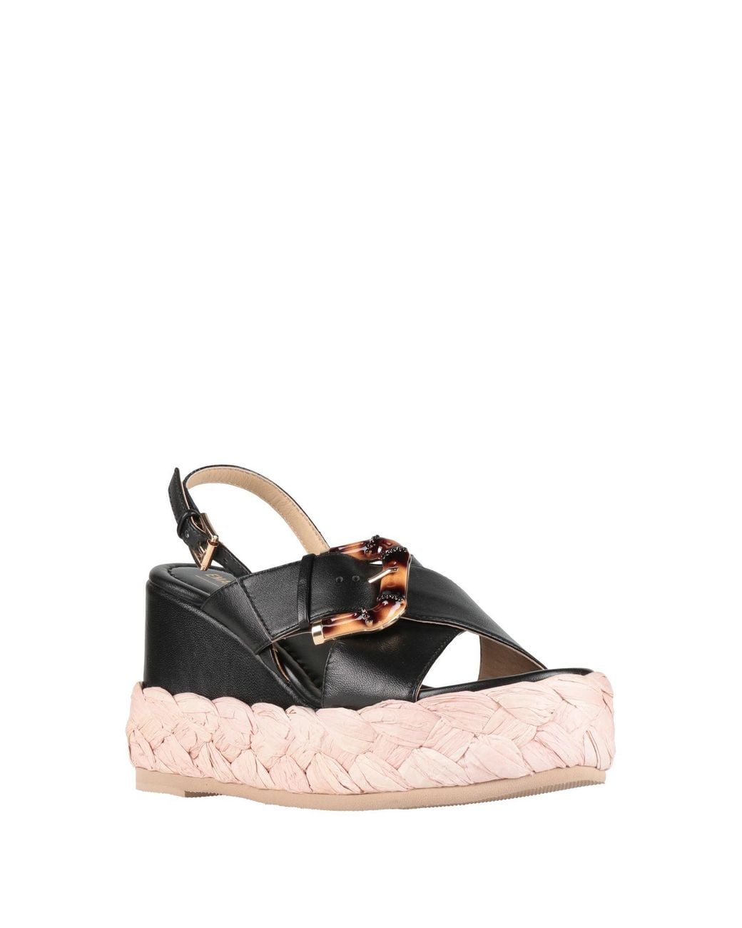 Emanuélle Vee Black Espadrilles Leather