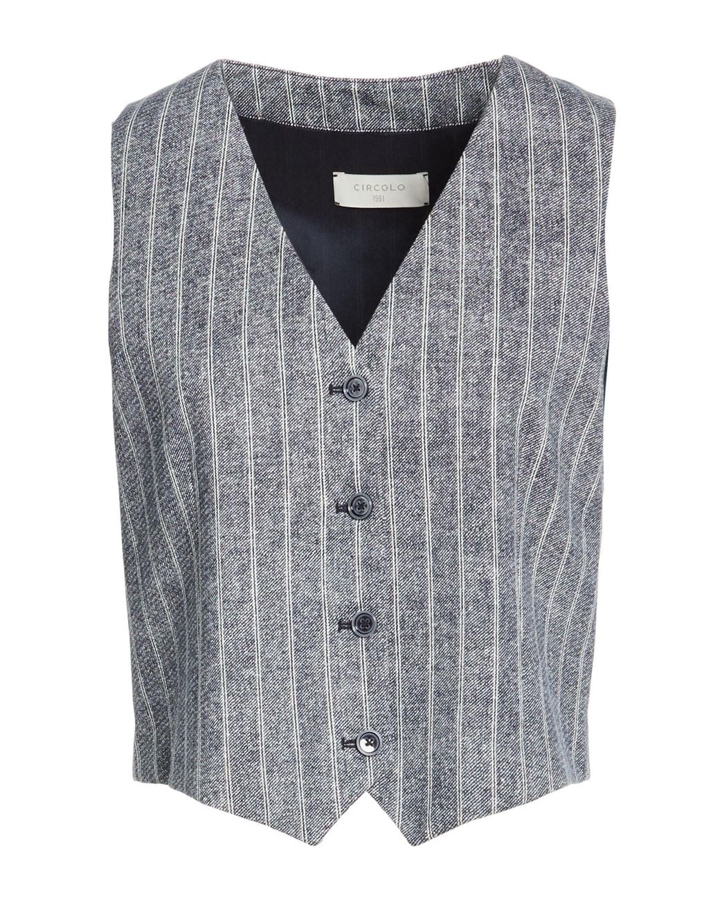 Circolo 1901 Gray Tailored Vests