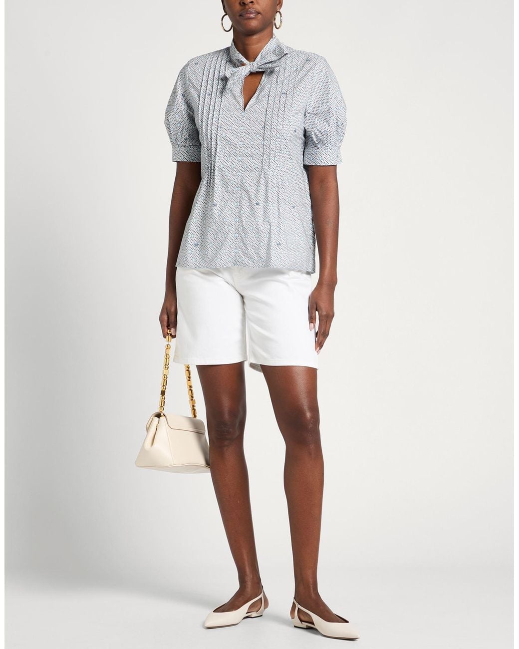Maison Kitsuné Blue Light Shirt Textile Fibers