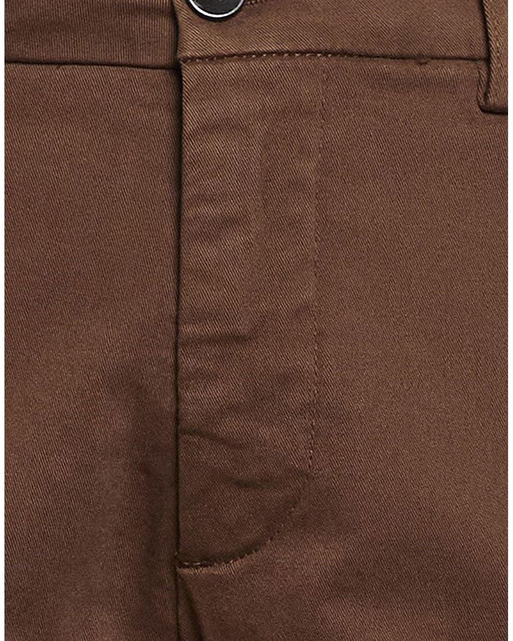 BE ABLE Brown Pants Cotton, Elastane for men