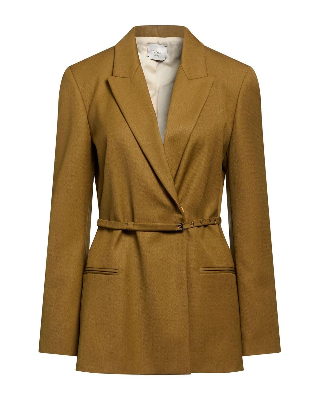 Alysi Green Chocolat Blazer Polyester, Virgin Wool