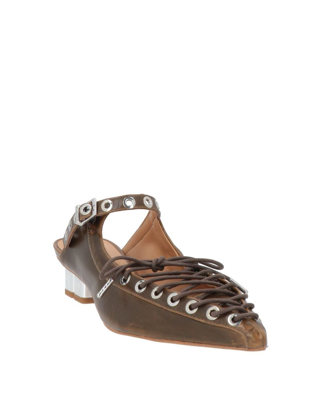 Ganni Brown Mules & Clogs