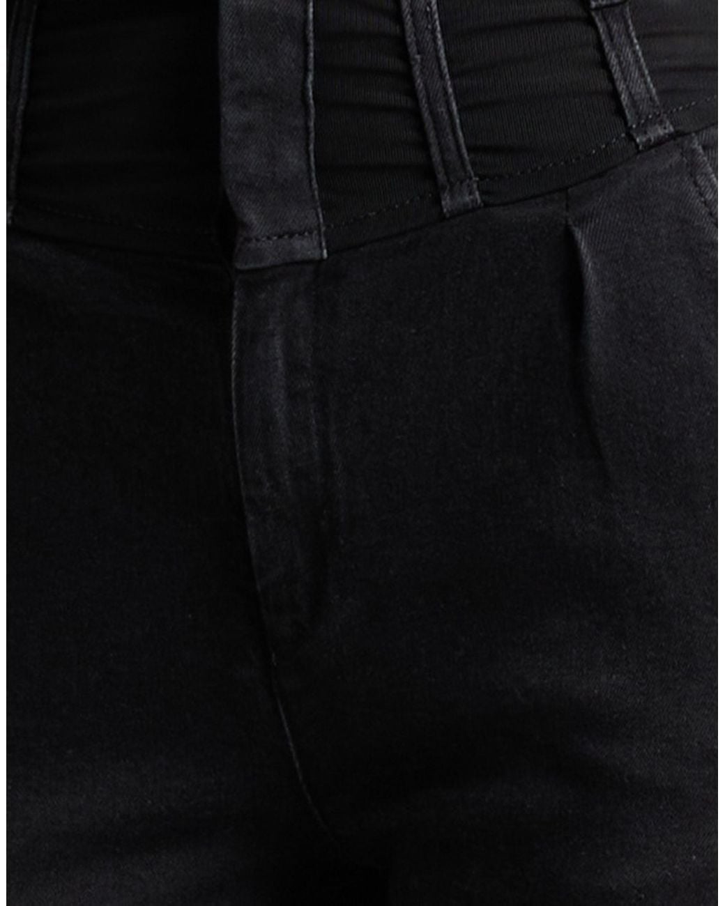 Pinko Black Denim Jeans Cotton, Elastane, Polyamide