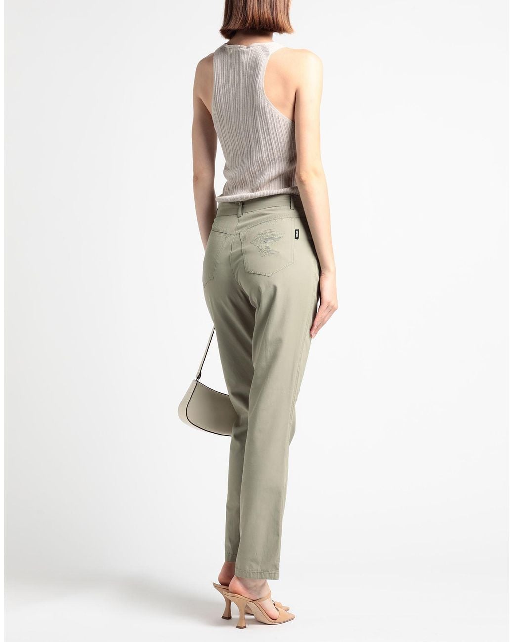 Versace Natural Pants Viscose, Cotton