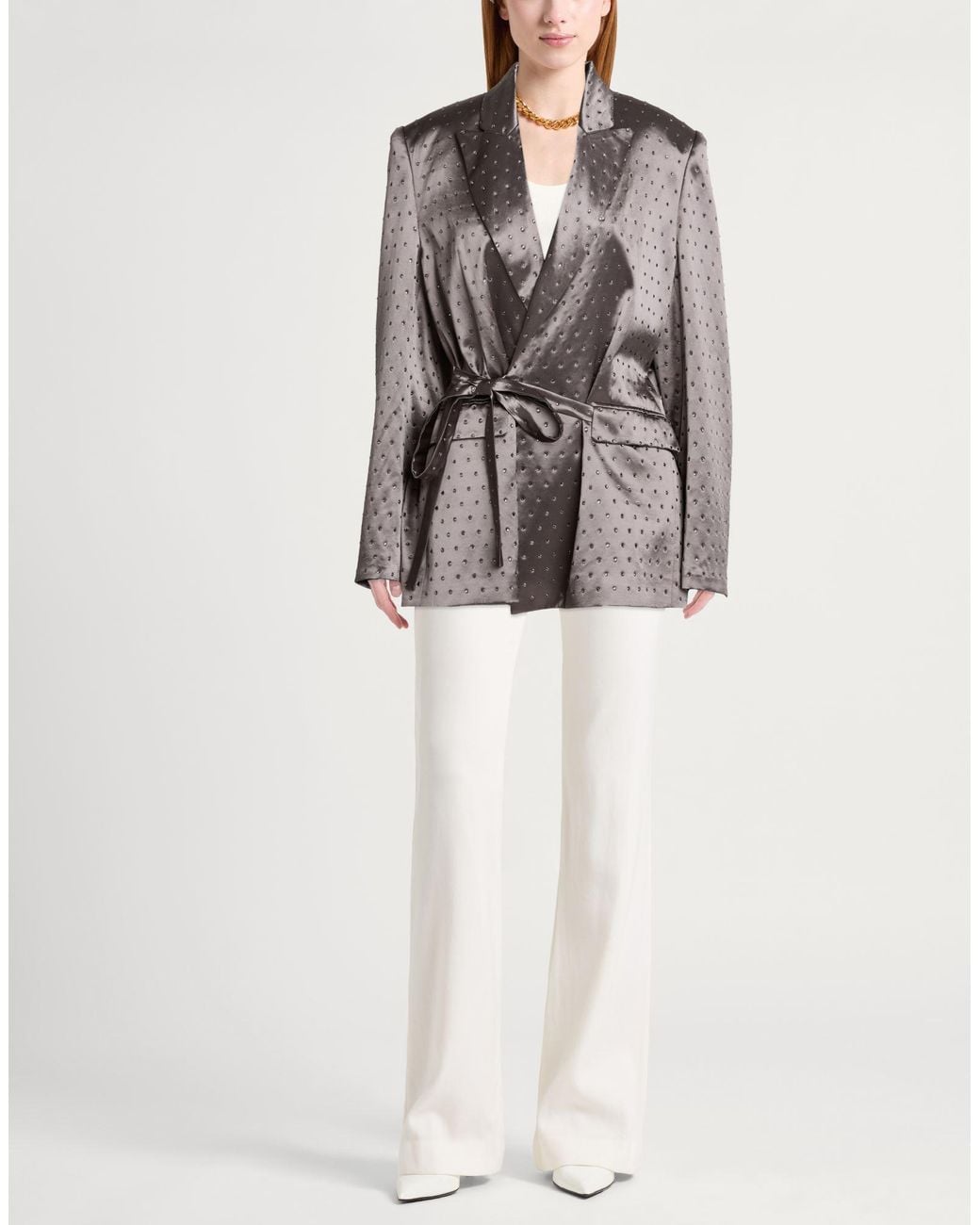 ANDAMANE Brown Blazer Viscose