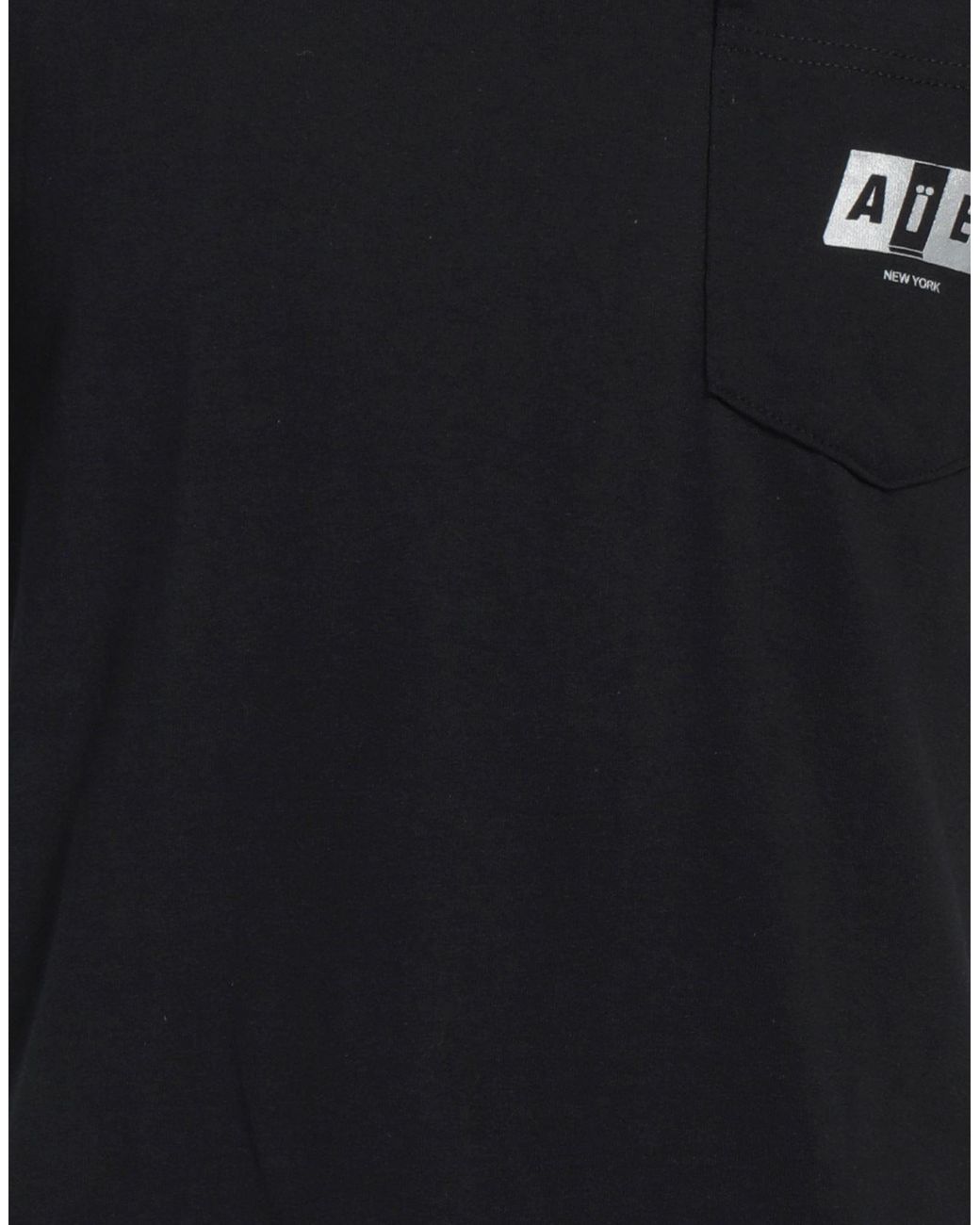 A.I.E. Black T-Shirt Cotton for men