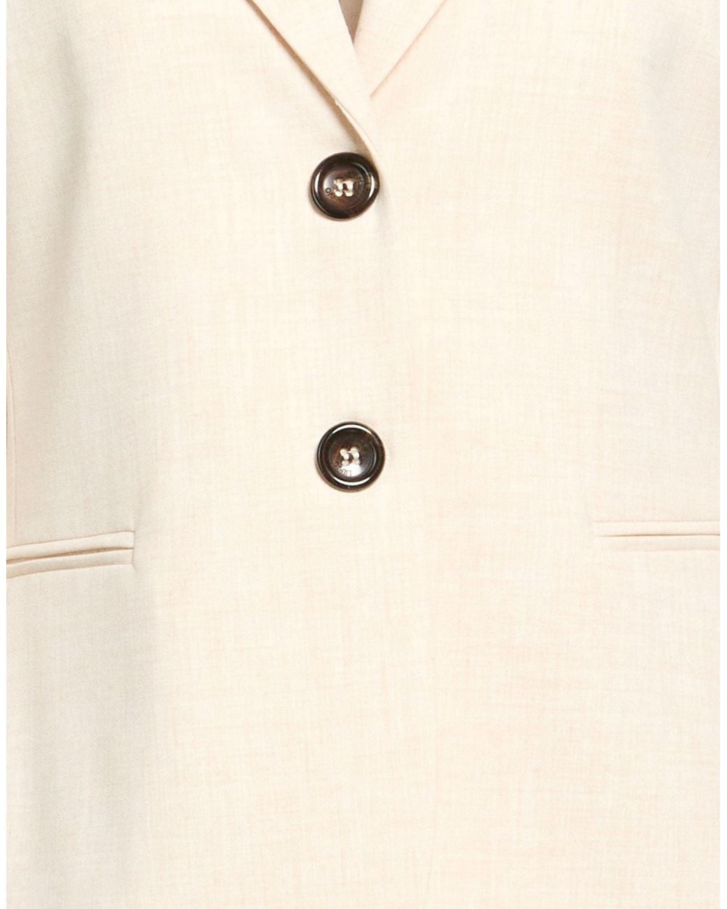 Liu Jo Natural Blazer Polyester, Viscose, Elastane