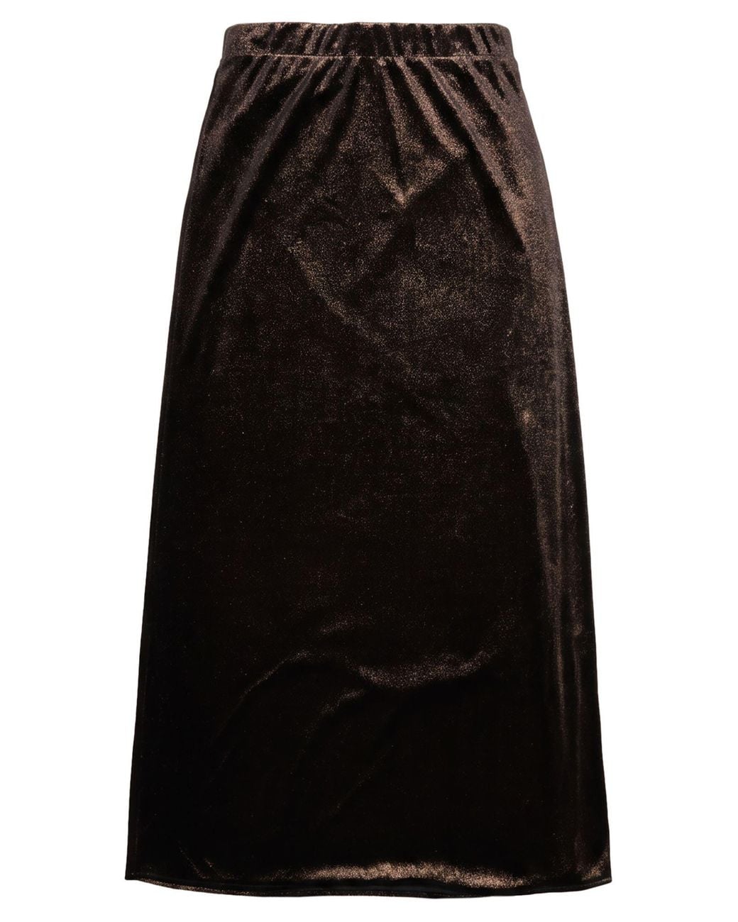Really Wild Clothing Black Midi Skirt Polyester, Elastane