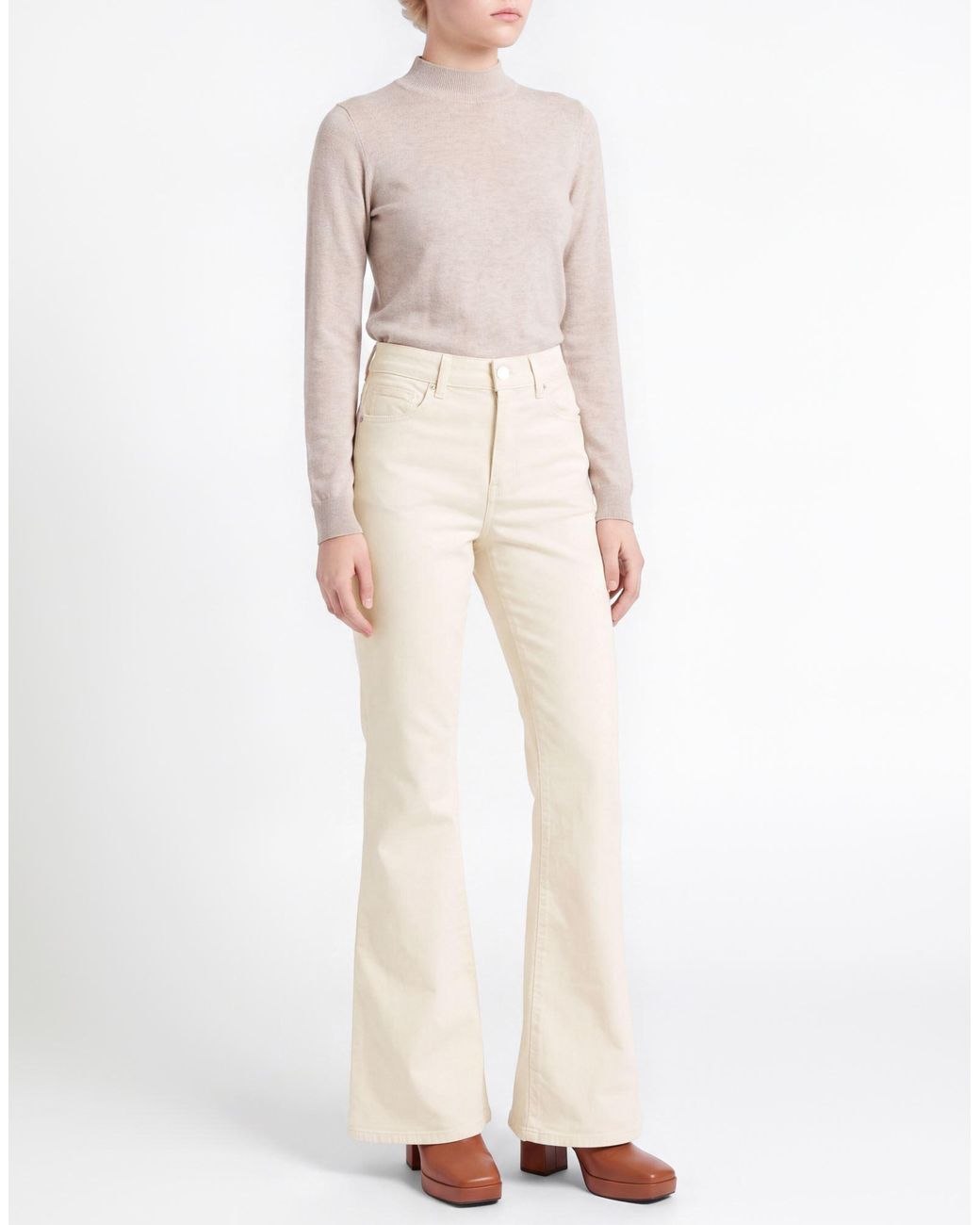 ARMANI EXCHANGE White Pants Cotton, Elastane