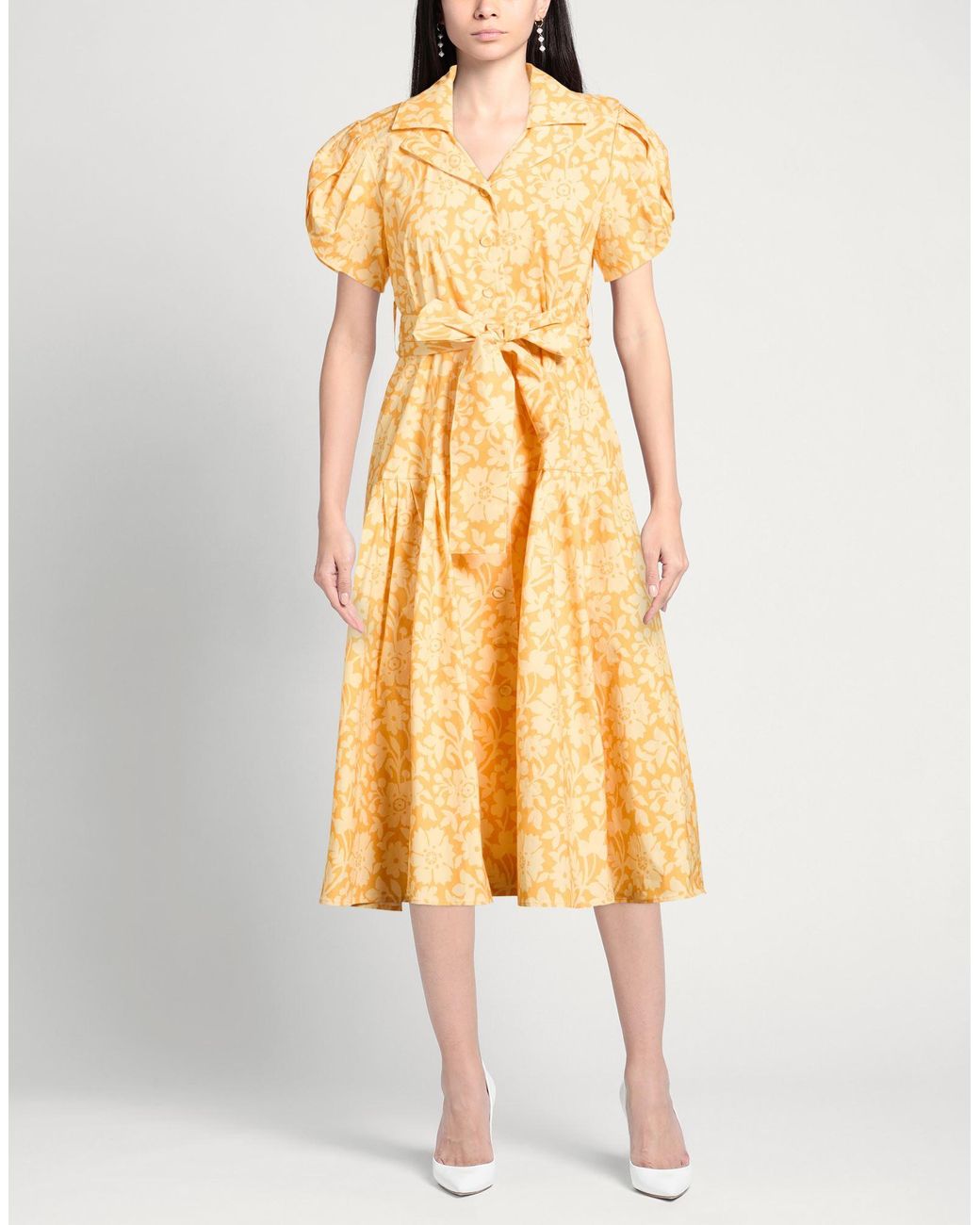 LHD Metallic Midi Dresses