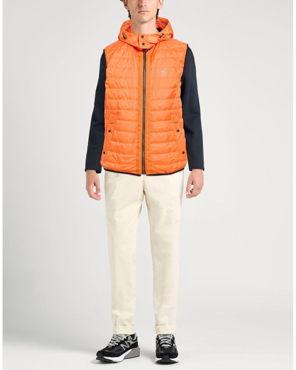 Bugatti Orange Vest Polyester for men