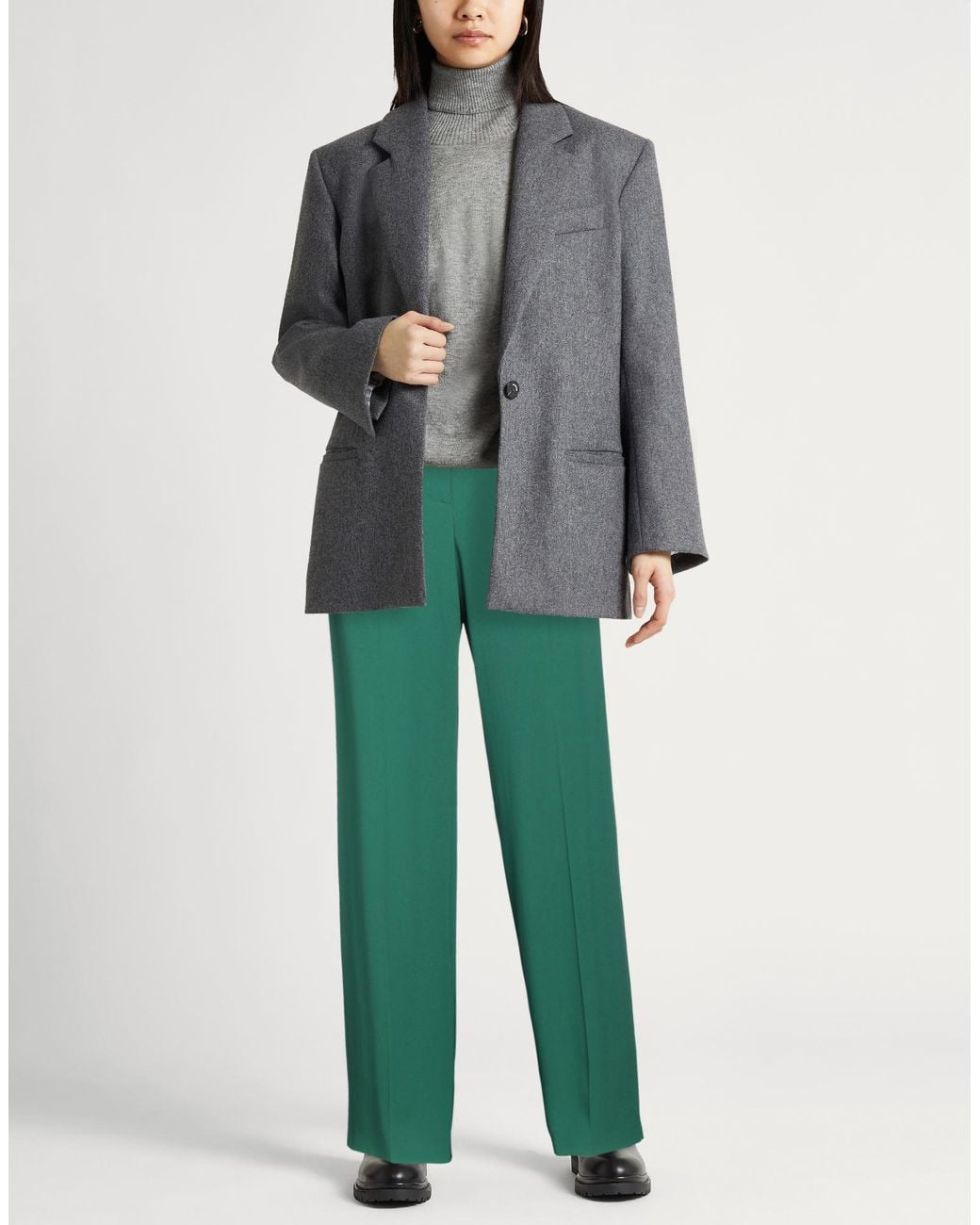 Alberta Ferretti Green Trouser