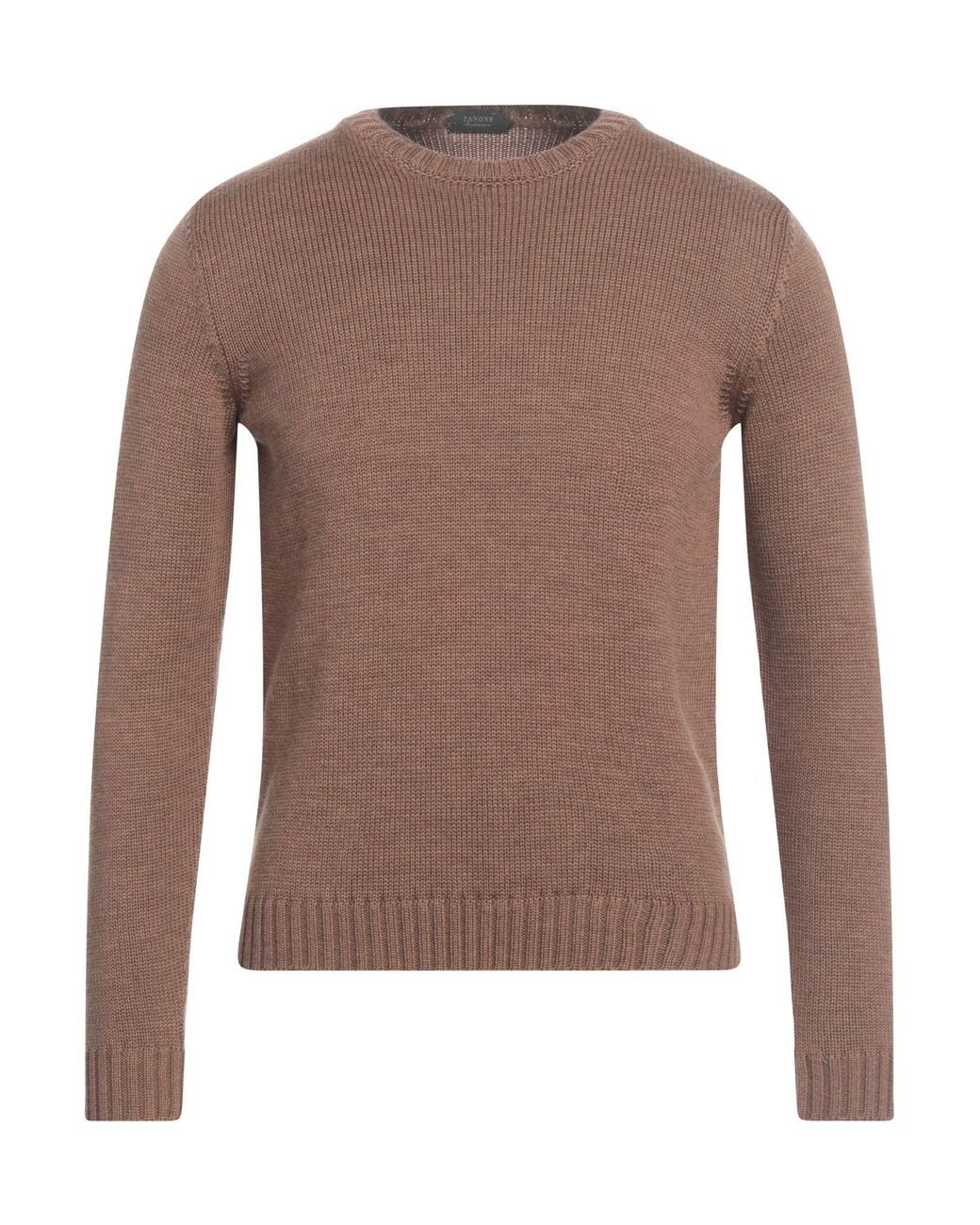 Zanone Brown Jumper for men