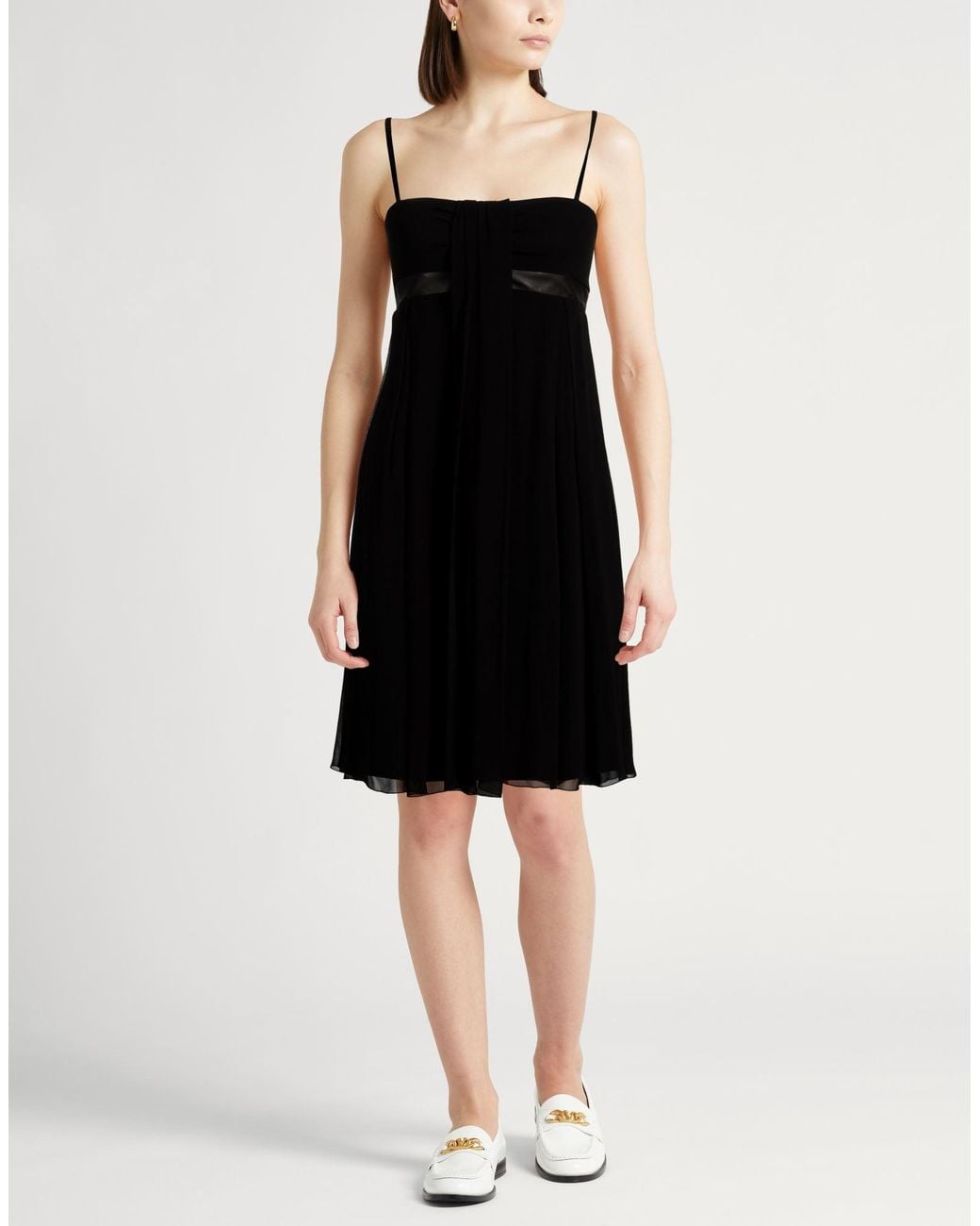 Twinset Black Midi Dress Viscose