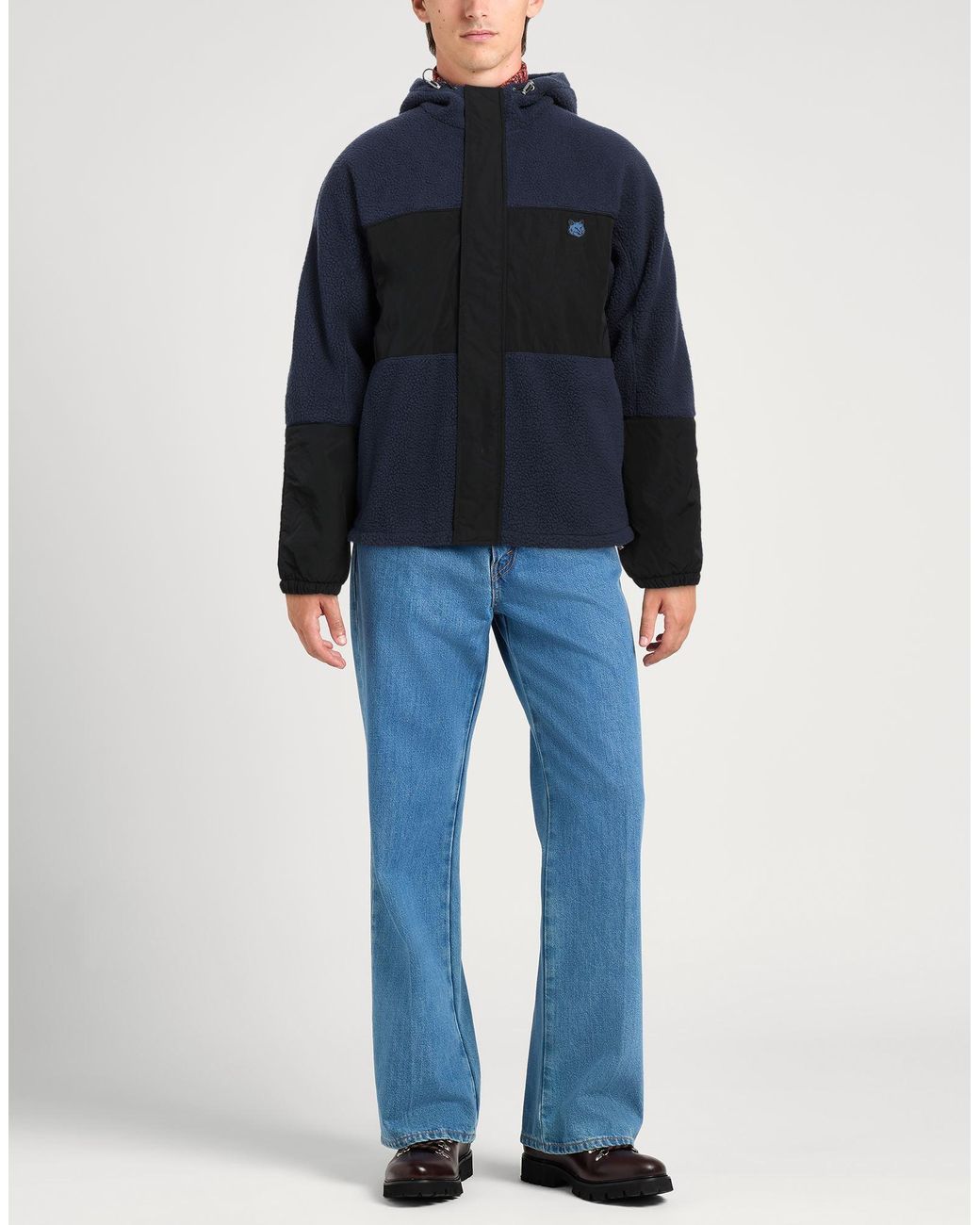 Maison Kitsuné Blue Shearling & Teddy for men