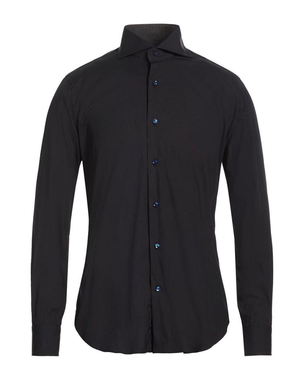 Barba Napoli Blue Shirt Cotton, Polyamide, Elastane for men
