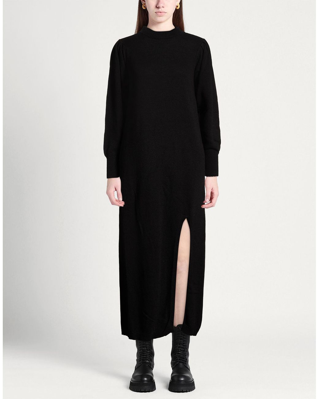 Rebel Queen Black Midi Dresses