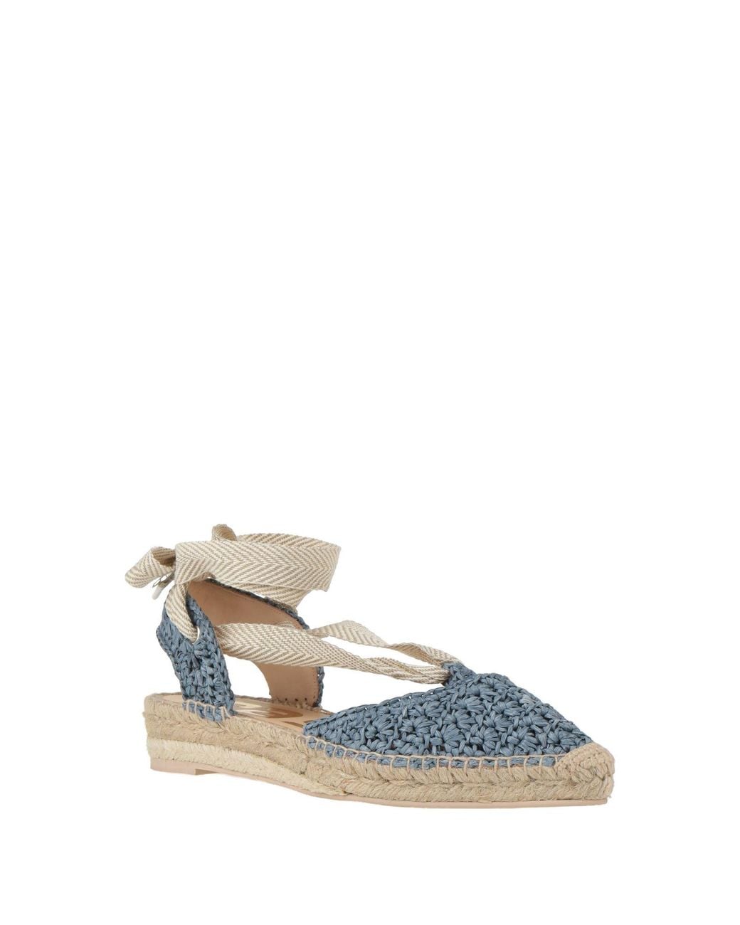 Ras Blue Espadrilles Natural Raffia, Textile Fibers