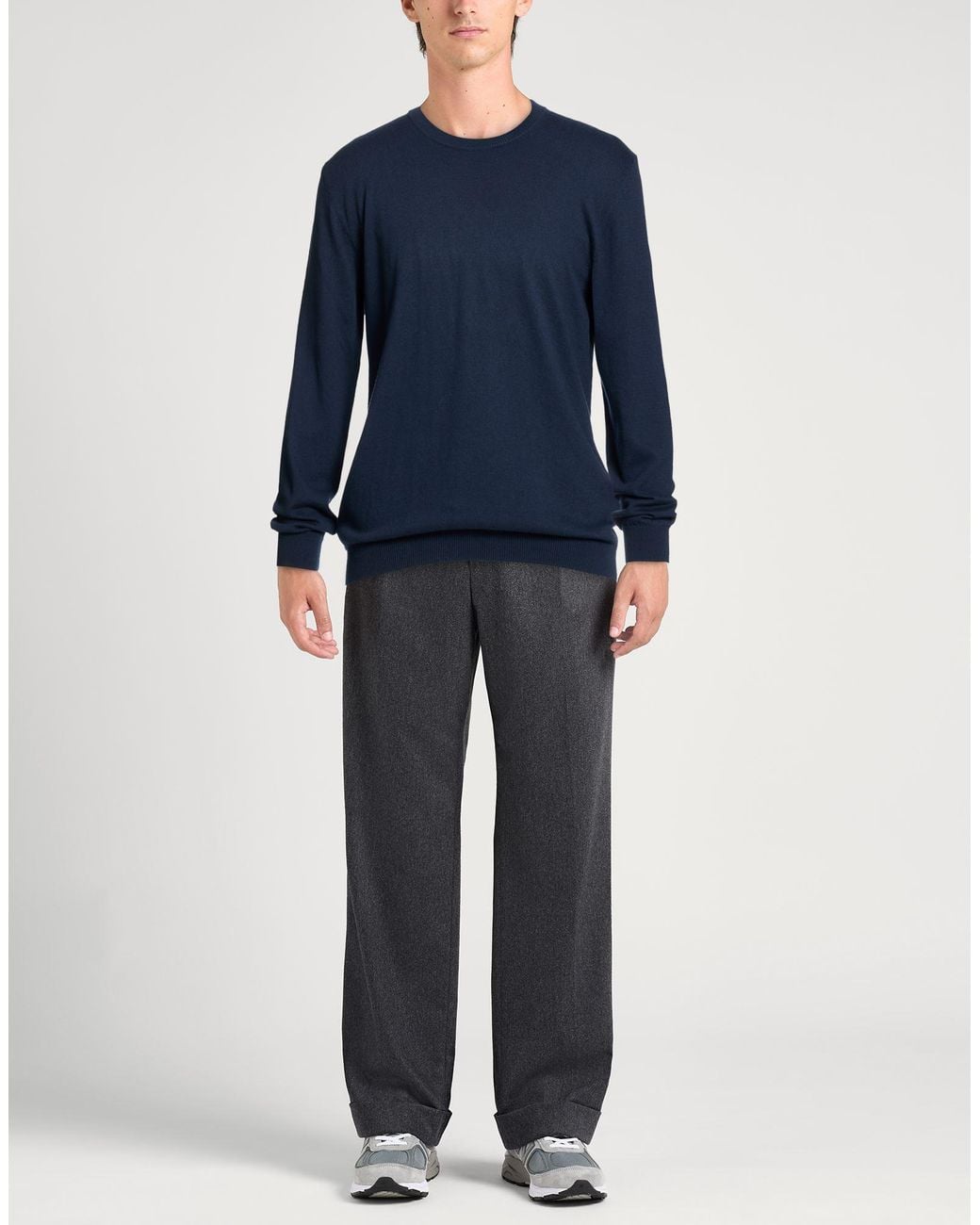 Bellwood Blue Sweater Cotton, Cashmere for men