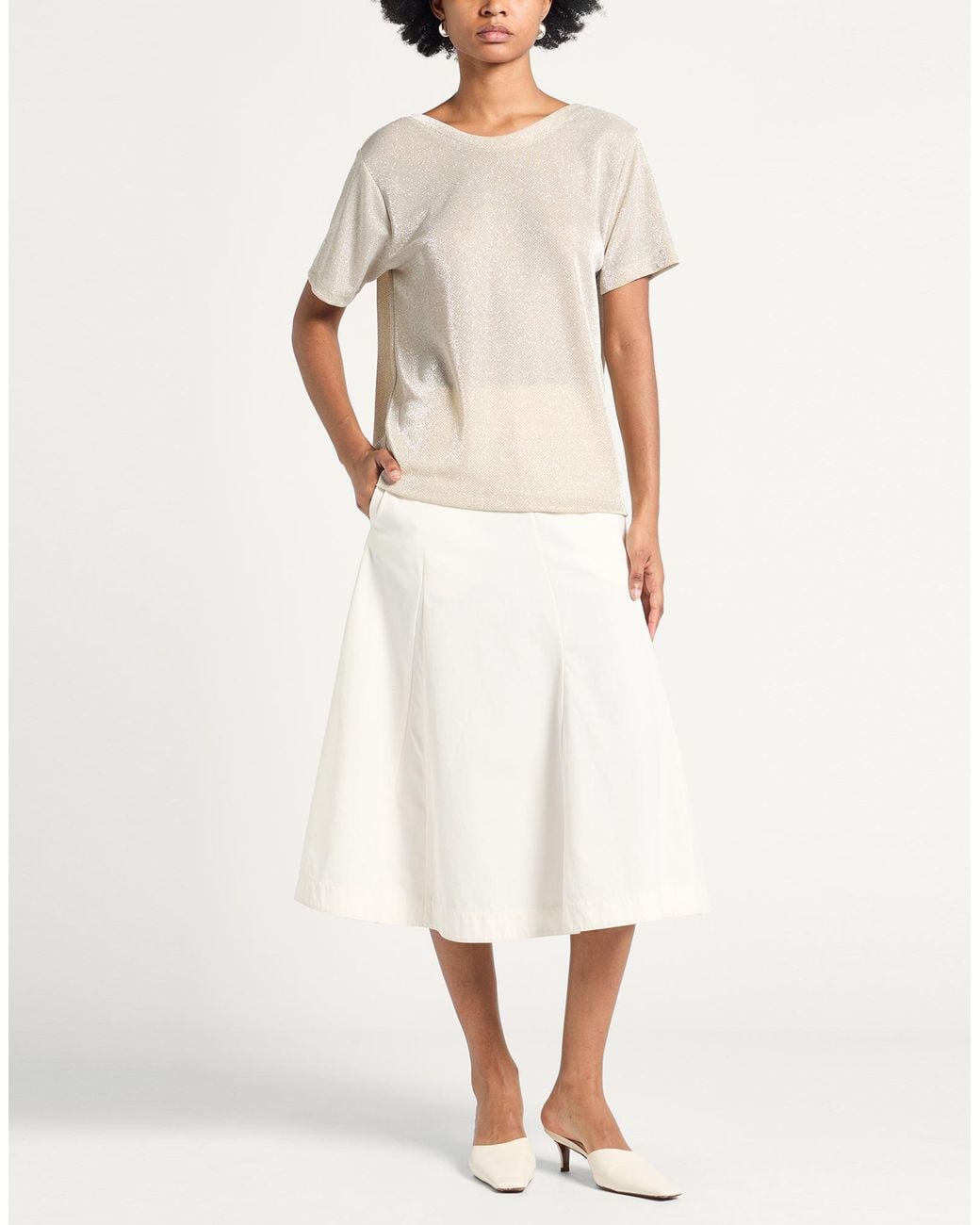 Department 5 Natural T-Shirt Polyamide, Metal Fiber