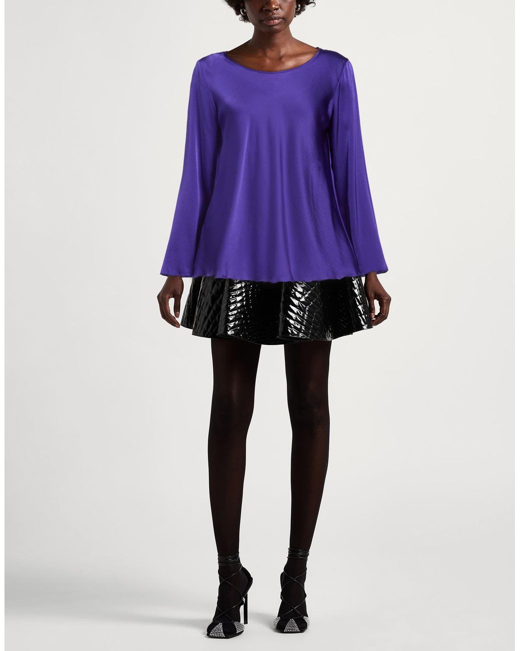 Kangra Purple Top Silk, Elastane