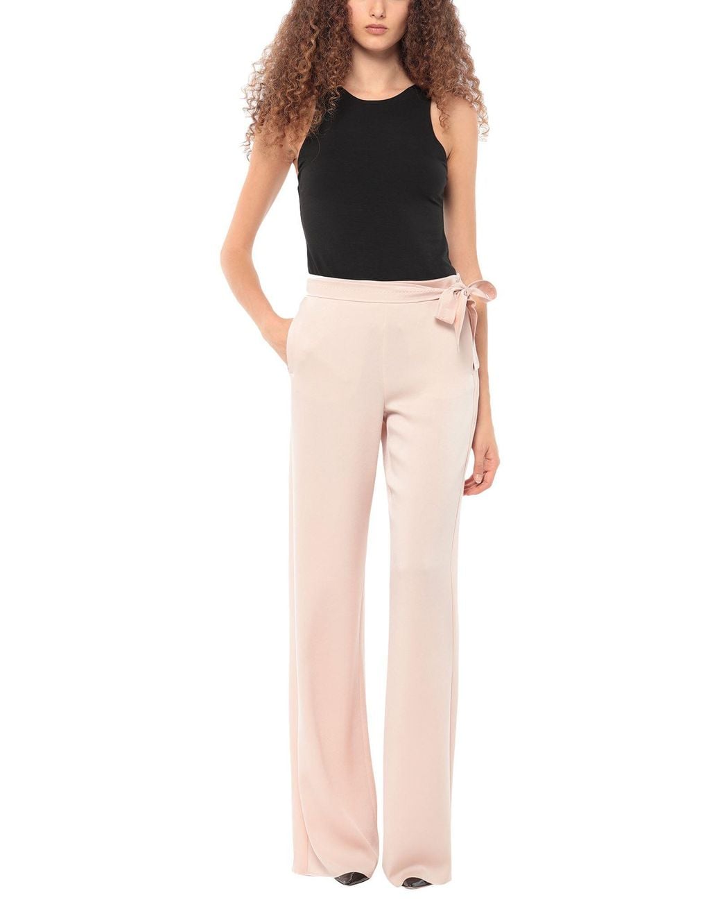 Marella Pink Pants Acetate, Polyester
