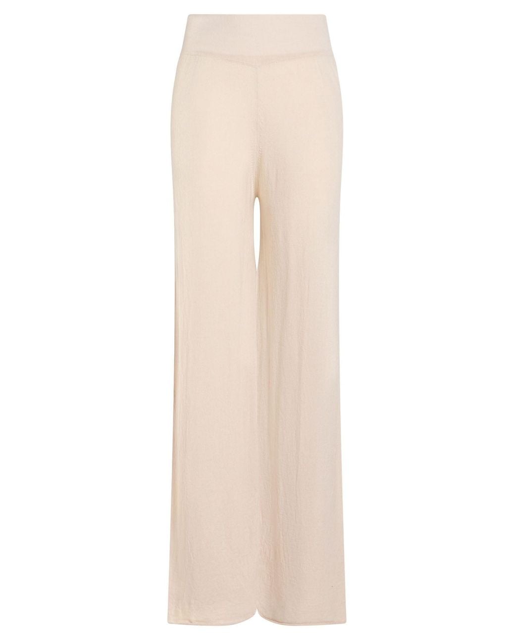 Anna Molinari White Pants Merino Wool