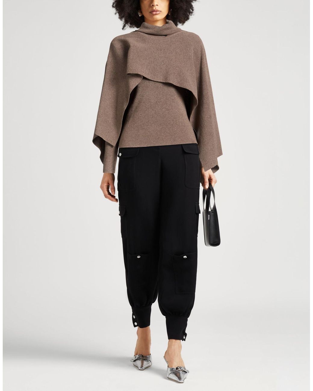 Magda Butrym Brown Turtleneck Wool