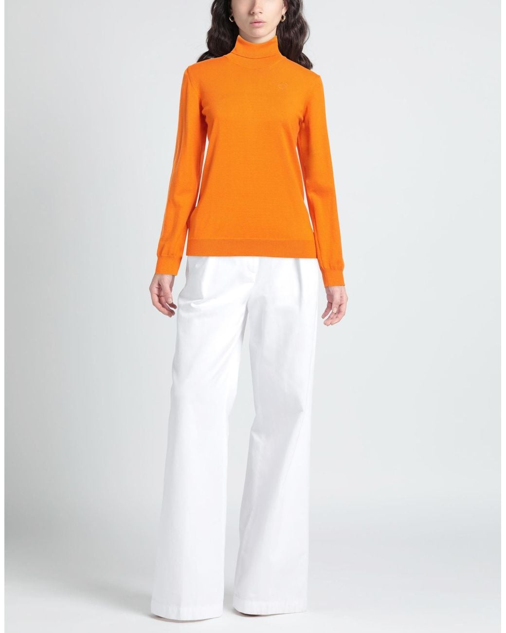Pinko Orange Turtleneck