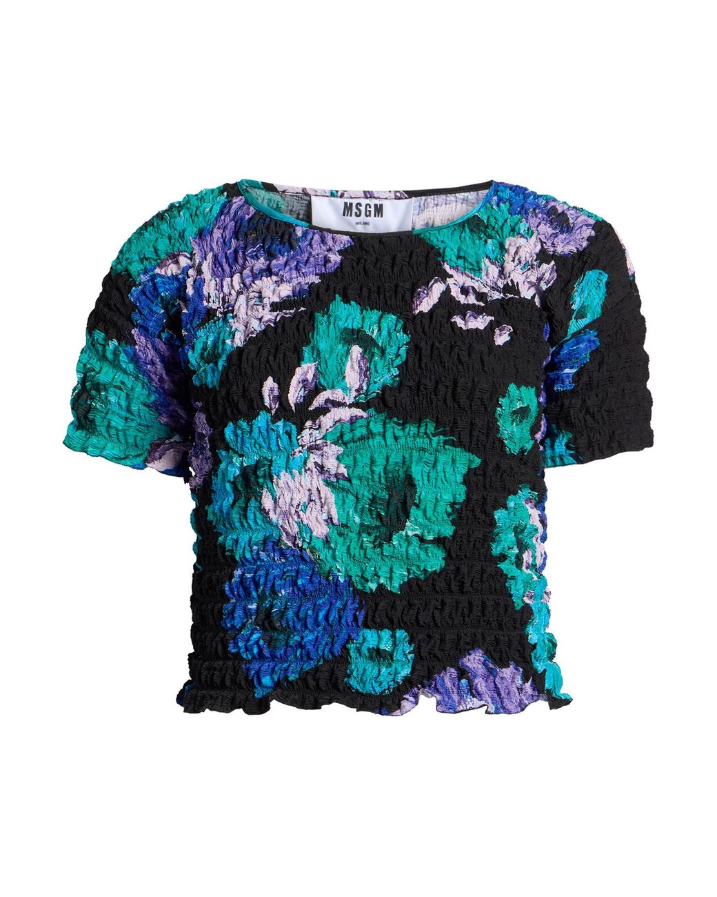 MSGM Blue T-Shirt Polyester