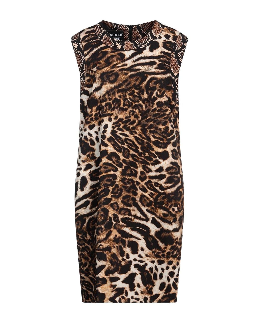 Boutique Moschino Black Mini Dress Polyester, Elastane