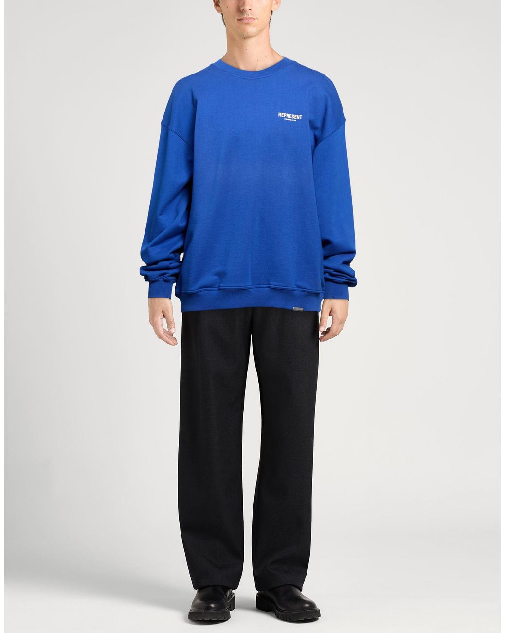 Represent Blue Sweatshirt Cotton for men