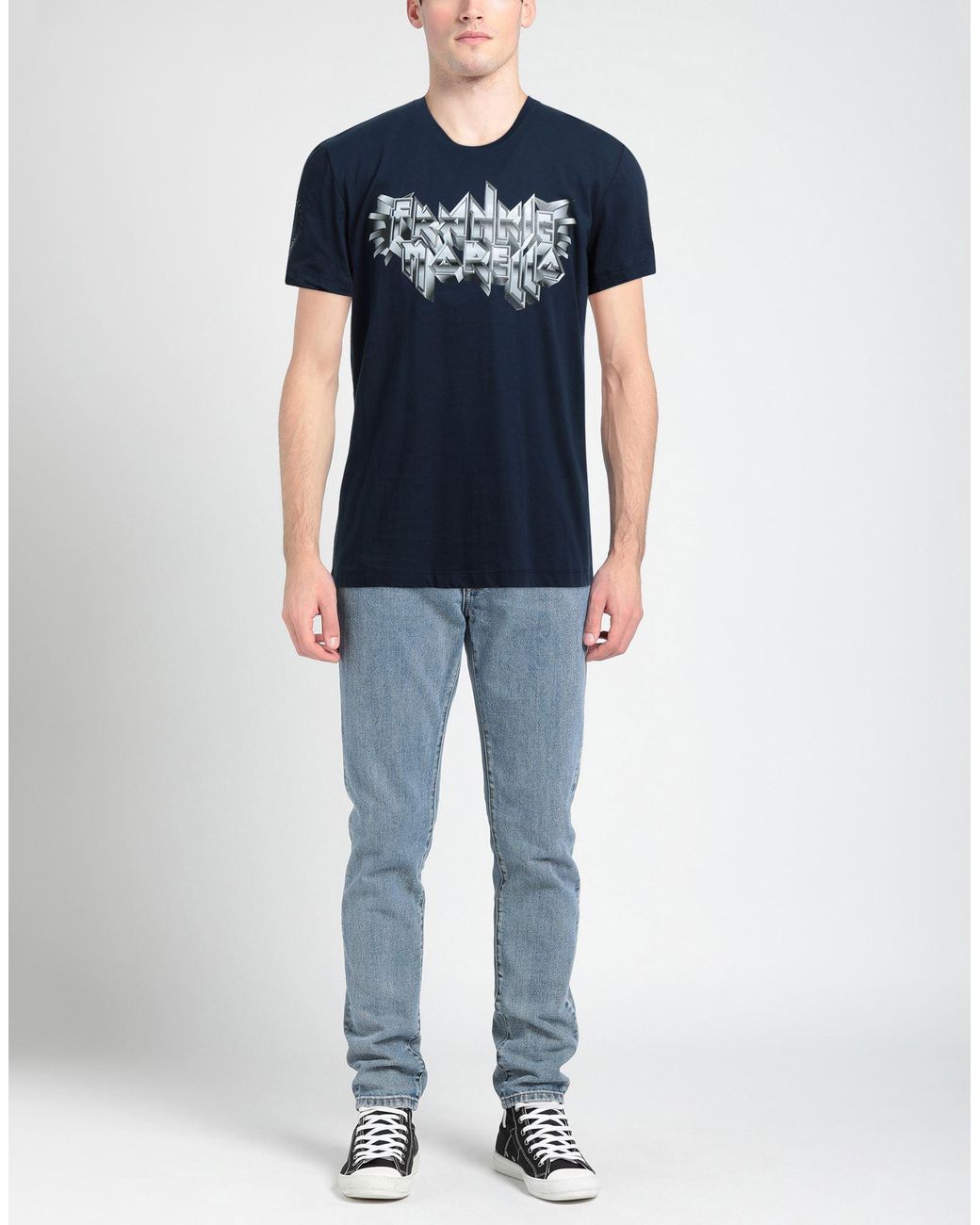 Frankie Morello Blue T-shirt for men