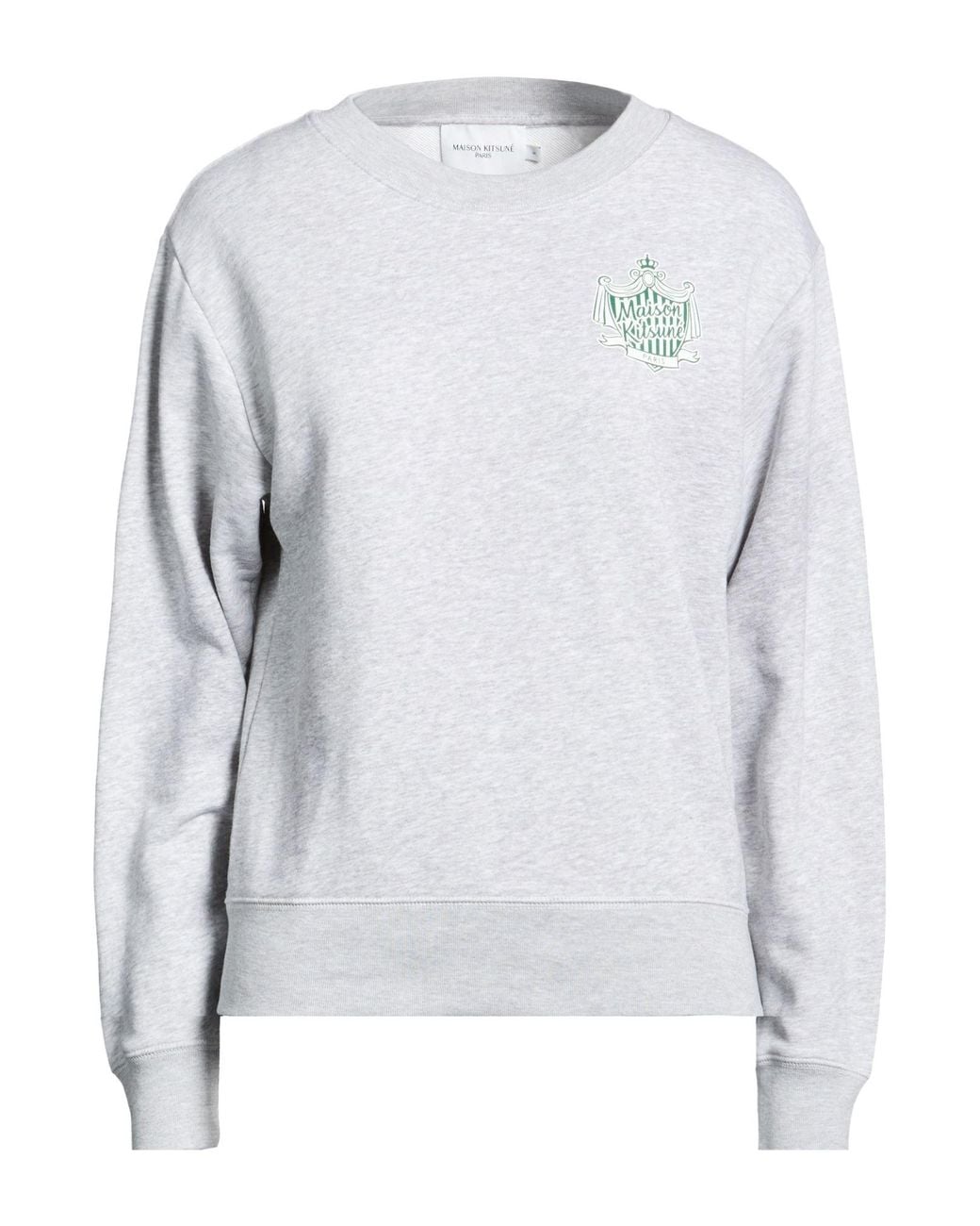 Maison Kitsuné Gray Light Sweatshirt Cotton, Polyester