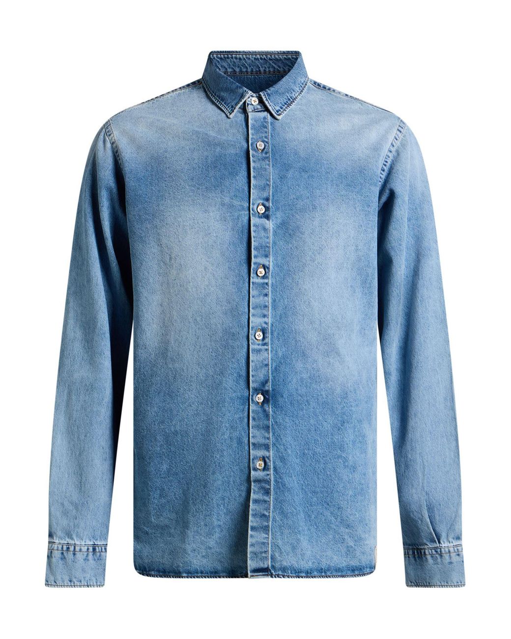 FAMILY FIRST Blue Denim Shirt Cotton for men