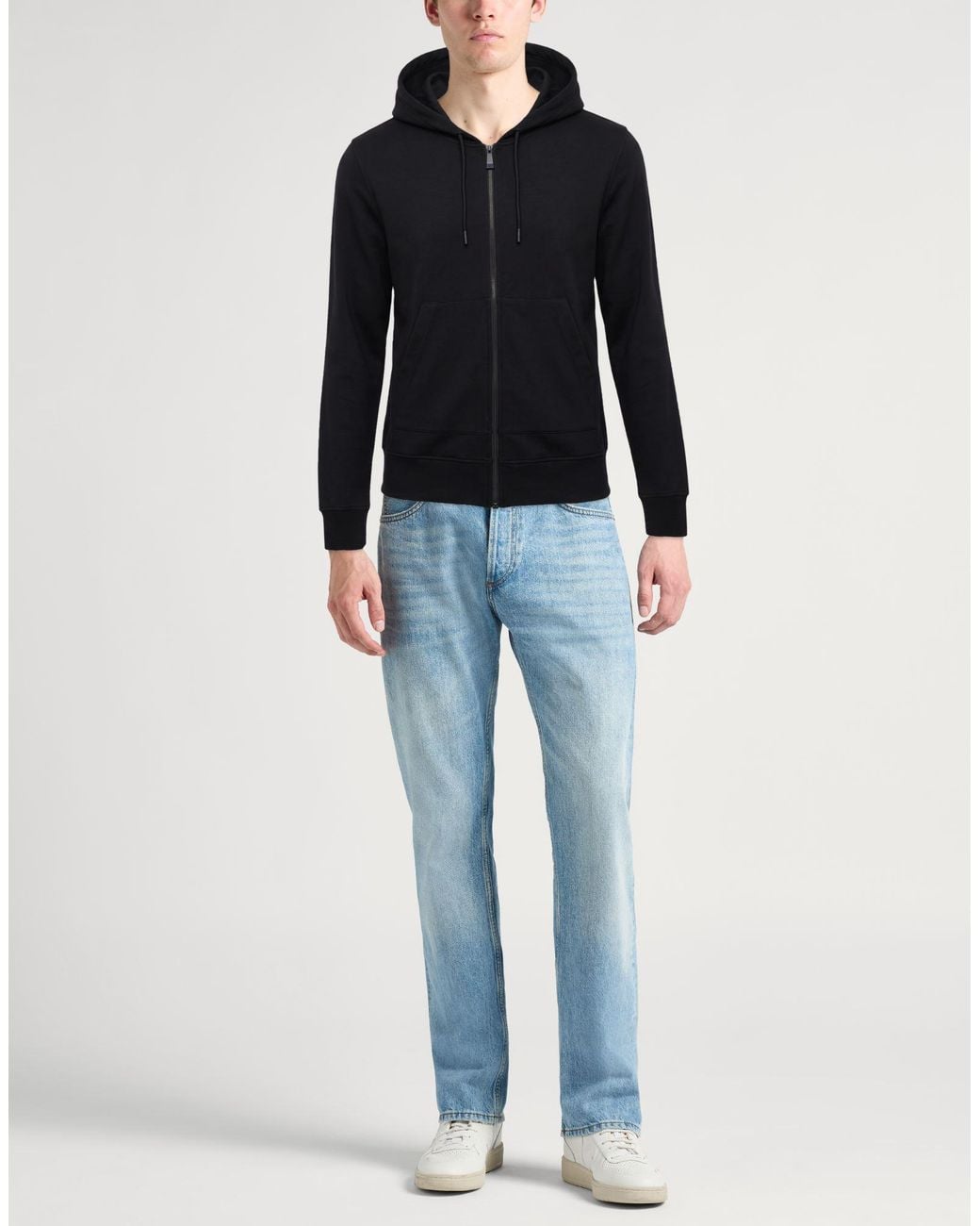 Kiton Blue Sweatshirt Viscose, Elastane for men