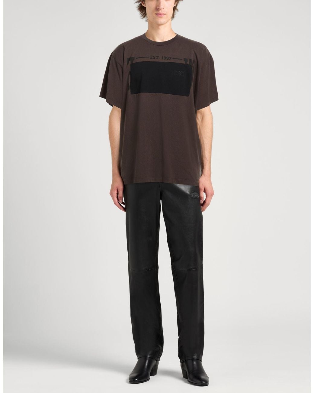 MM6 by Maison Margiela Black T-Shirts for men