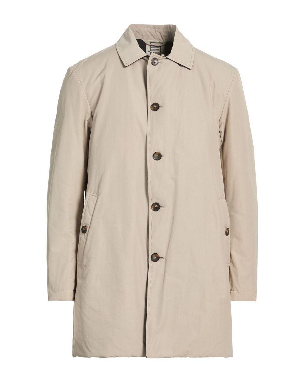 L'IMPERMEABILE Natural Light Overcoat & Trench Coat Polyester, Cotton for men