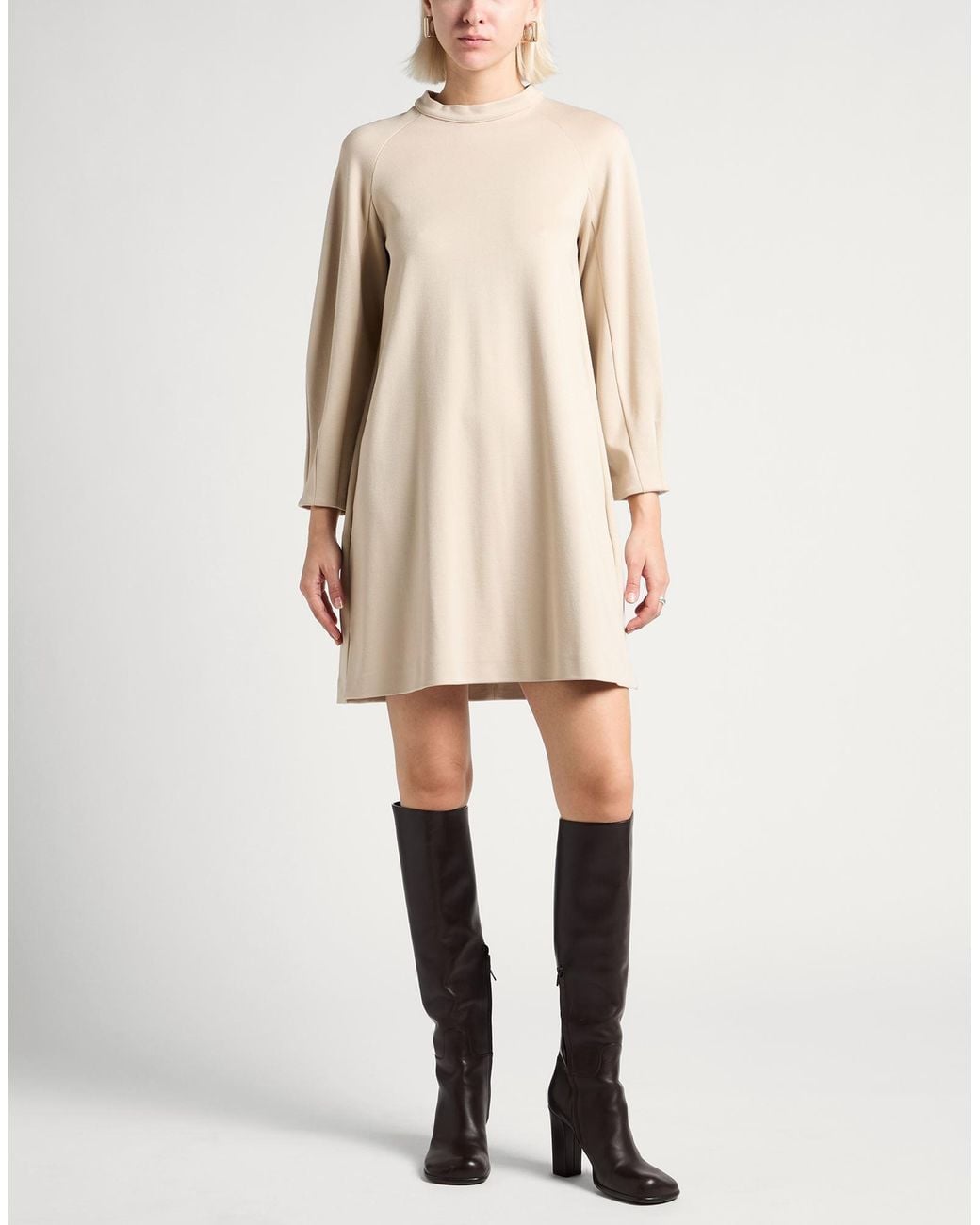 Suoli Natural Mini Dress Viscose, Polyamide, Elastane