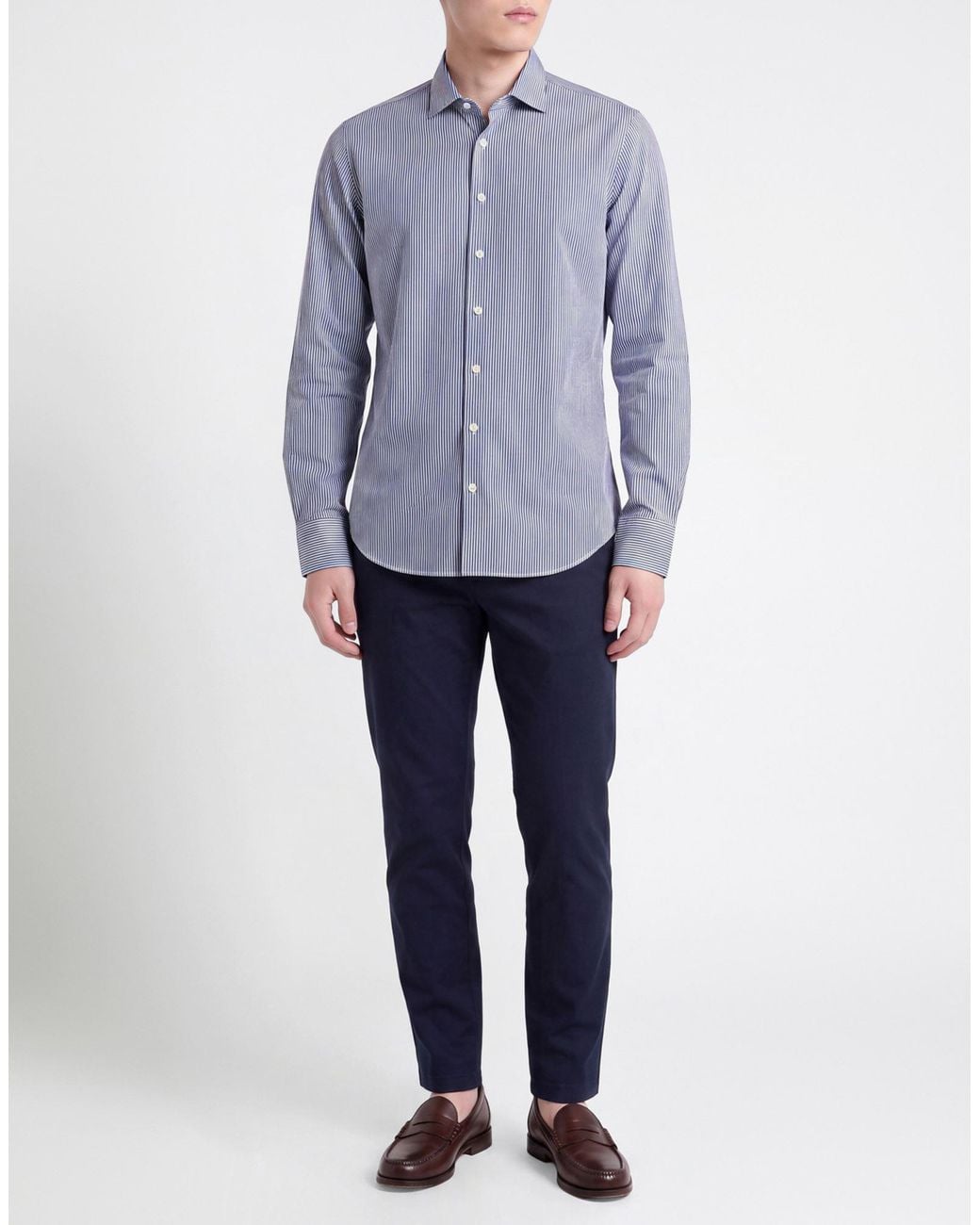 Mosca_ Blue Shirt Cotton for men