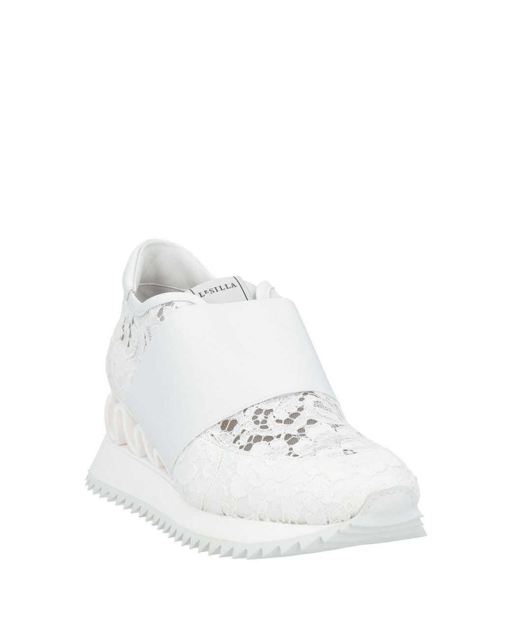 Le Silla White Sneakers Textile Fibers